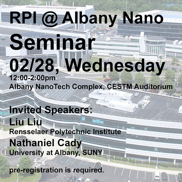 RPI @ Albany Nano Spring Seminar Series - February2024