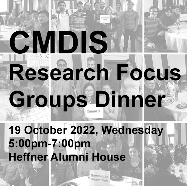 CMDIS Research Focus Groups Dinner