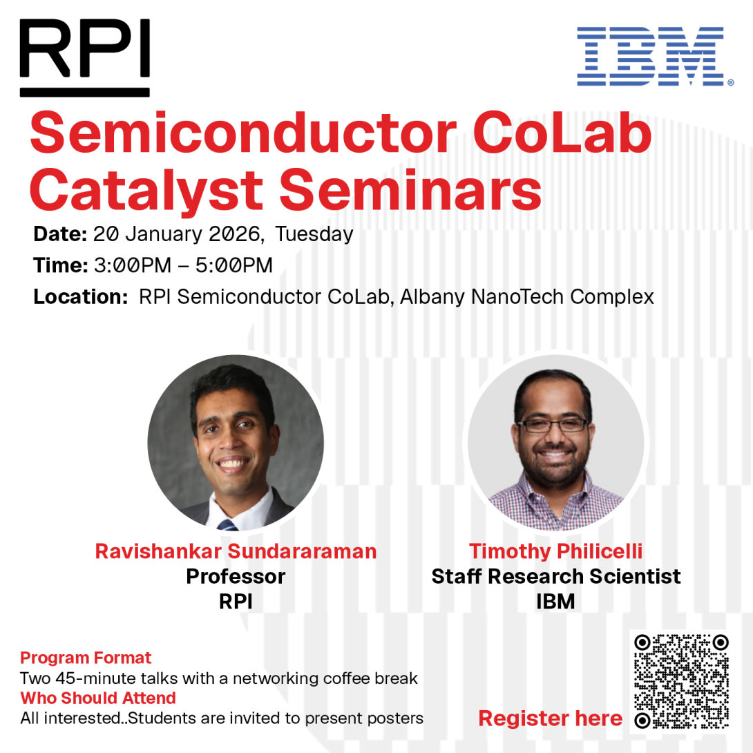 RPI Semiconductor CoLab Catalyst Seminars - January 2026